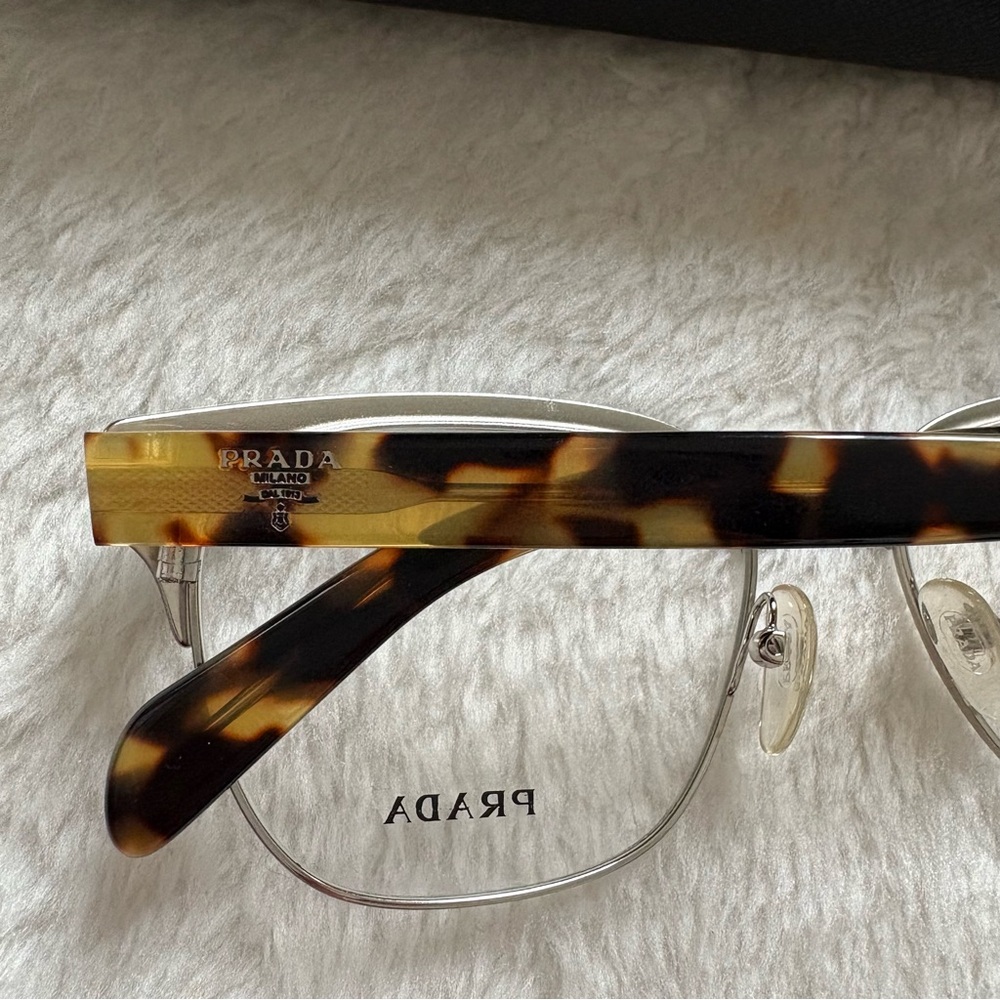 NEW PRADA made in Italy green and tortoise eye glasses frames - Picture 5 of 11